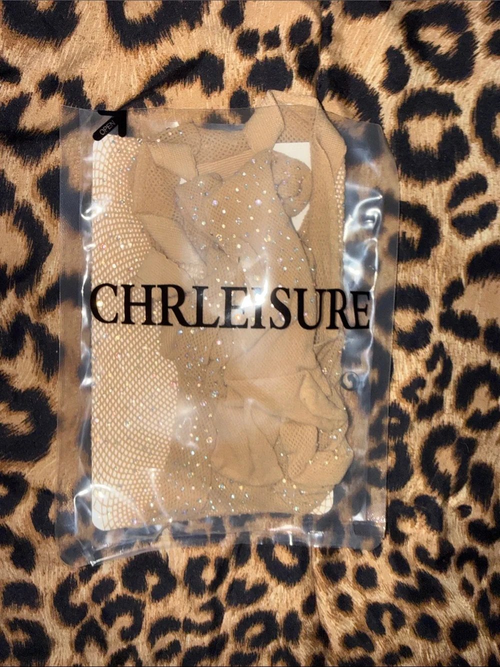 Beige Rhinestone Women's Socks - Beige